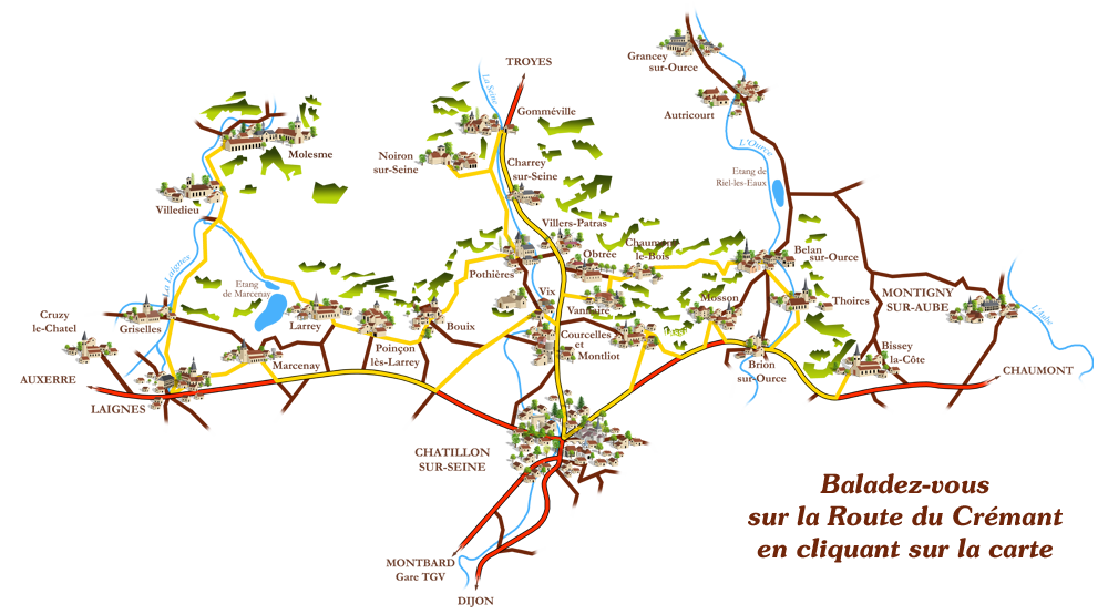 Bandeau Route du crémant du Châtillonnais